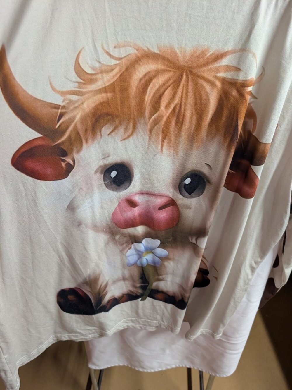 4XL Cute Cow Print T-Shirt - Adorable Design